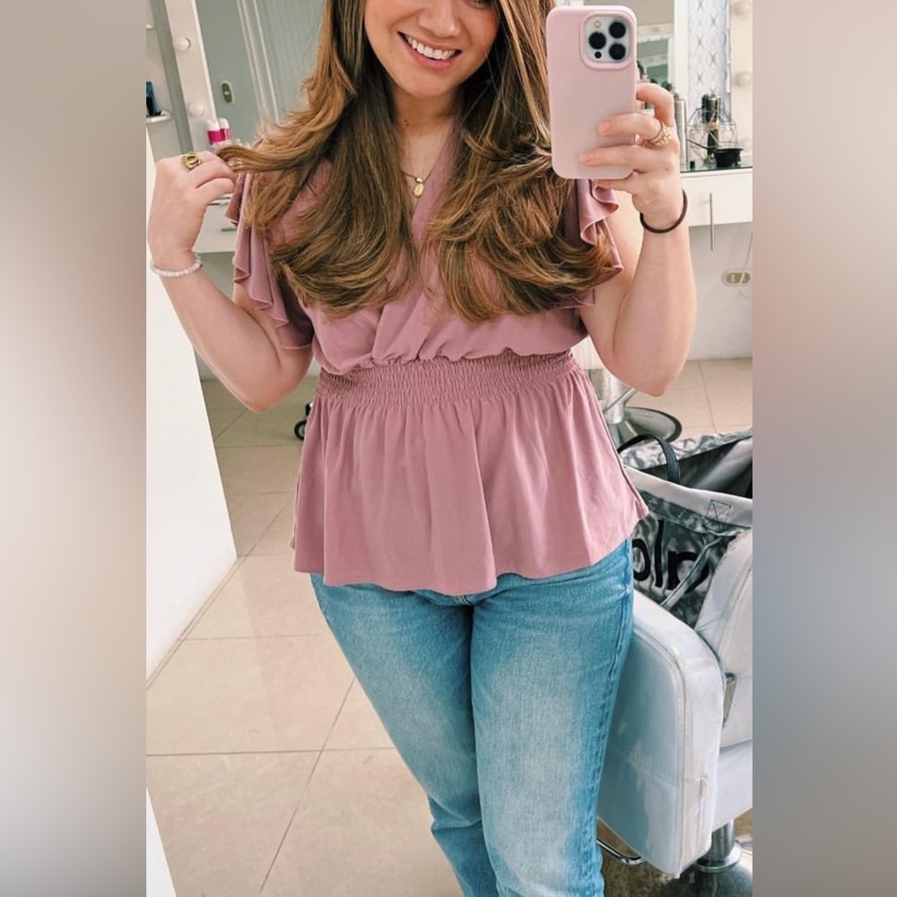 Lavender / baby pink top worn 3x